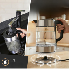 Czajnik elektryczny szklany 1.7 L ProfiCook PC-WKS 1322 G (inox)