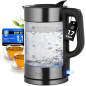 Czajnik elektryczny szklany 1.7 L ProfiCook PC-WKS 1322 G (ciemny inox)