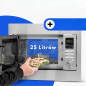 Kuchenka mikrofalowa z grillem, mikrowela do zabudowy Bomann MWG 2216 H EB (inox)