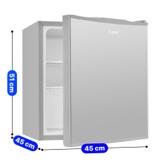 Lodówka chlodziarka podblatowa 42L Bomann KB 7346 (inox look)