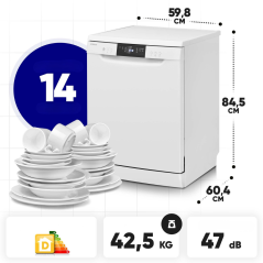 Zmywarka wolnostojąca 60cm Bomann GSP 7419 (biała)