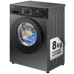 Pralka automatyczna 8 kg 1400 obr/min Inverter Bomann WA 7188 (titan)