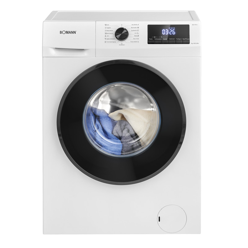 Pralka automatyczna slim 7 kg 1400 obr/min Inverter Bomann WA 7175.1 (biała)