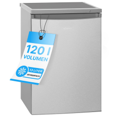 Chłodziarko-zamrażarka podblatowa 120 litrów Bomann KS 2184.1 (inox look)