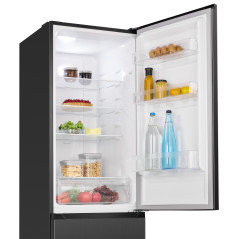 Lodówko-zamrażarka 253 l Bomann KG 7370 (ciemny inox)