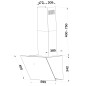 Okap kuchenny pochłaniacz 60 cm Bomann DU 7606.1 G Okap kuchenny pochłaniacz 60 cm Bomann DU 7606.1 G