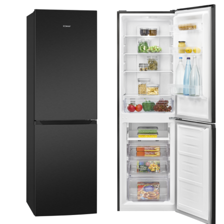 Lodówko-zamrażarka Bomann KG 7360 (ciemny inox)