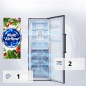 Zamrażarka szufladowa Total No Frost 274 l Bomann GS 7371 (ciemny inox)