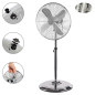 Stalowy wentylator podłogowy wiatrak stojący ProfiCare PC-VL 3064 MS (chrom) Outlet