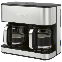 Podwójny przelewowy ekspres do kawy ProfiCook PC-KAD 1308 (inox)