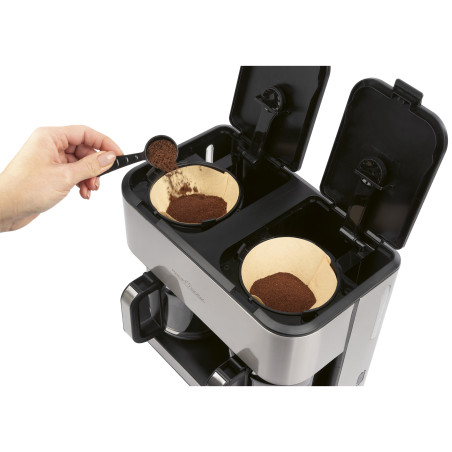Podwójny przelewowy ekspres do kawy ProfiCook PC-KAD 1308 (inox)