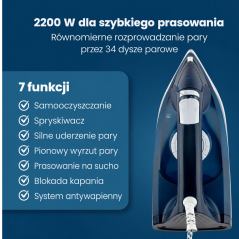 Żelazko parowe 2200W Clatronic DB 3704