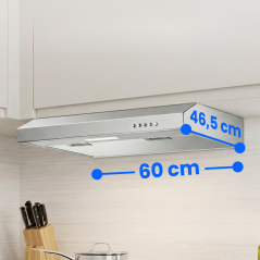 Okap kuchenny podszafkowy 60 cm Bomann DU 7613 (inox)