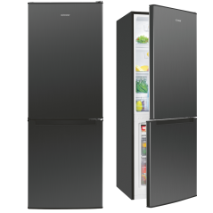Lodówko-zamrażarka 173 l Bomann KG 320.3 (ciemny inox)
