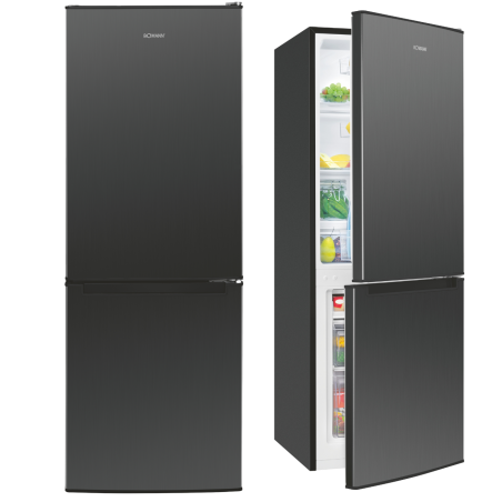 Lodówko-zamrażarka 173 l Bomann KG 320.3 (ciemny inox)